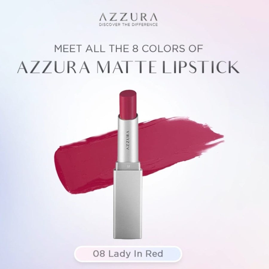 Azzura Lipstick Matte 3g - 8 Warna Menarik