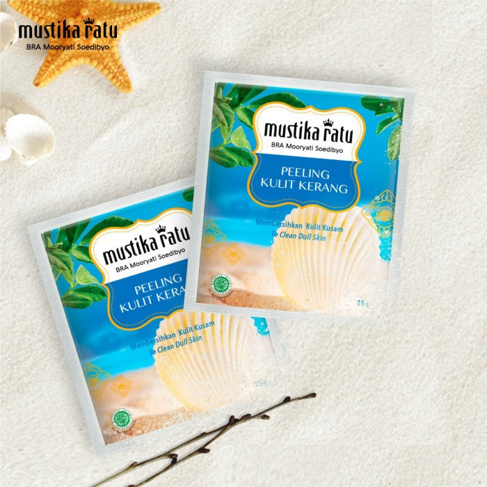 Mustika Ratu Perawatan Wajah Masker Peeling Kulit Kerang 15gr