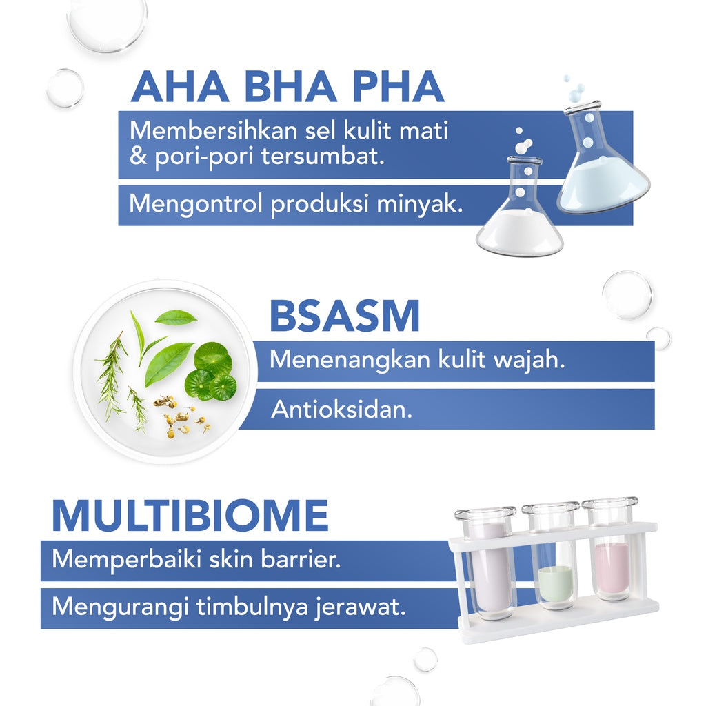ACNAWAY Acne Face & Body Spray – Face Mist Spray Jerawat untuk Wajah & Badan | Skincare Calming Spray dengan AHA BHA PHA + BSASM + Multibiome | Penghilang Jerawat Punggung, Melembapkan & Menyejukkan Kulit Berjerawat