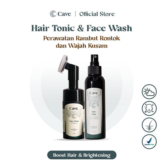 CAVE Hair Tonic 150 ml + Face Wash For Brightening 100 ml