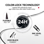 YOU Stay All Day Pen Eyeliner Waterproof Tahan Hingga 24 Jam Kosmetik Mata HItam