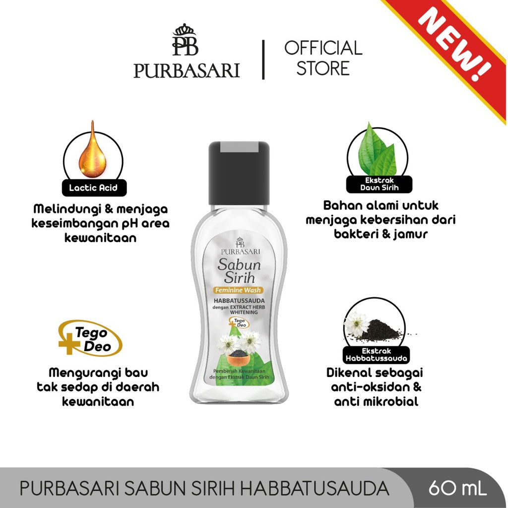 Purbasari Sabun sirih Habbatussauda / Perawatan Kewanitaan / Pembersih Miss V