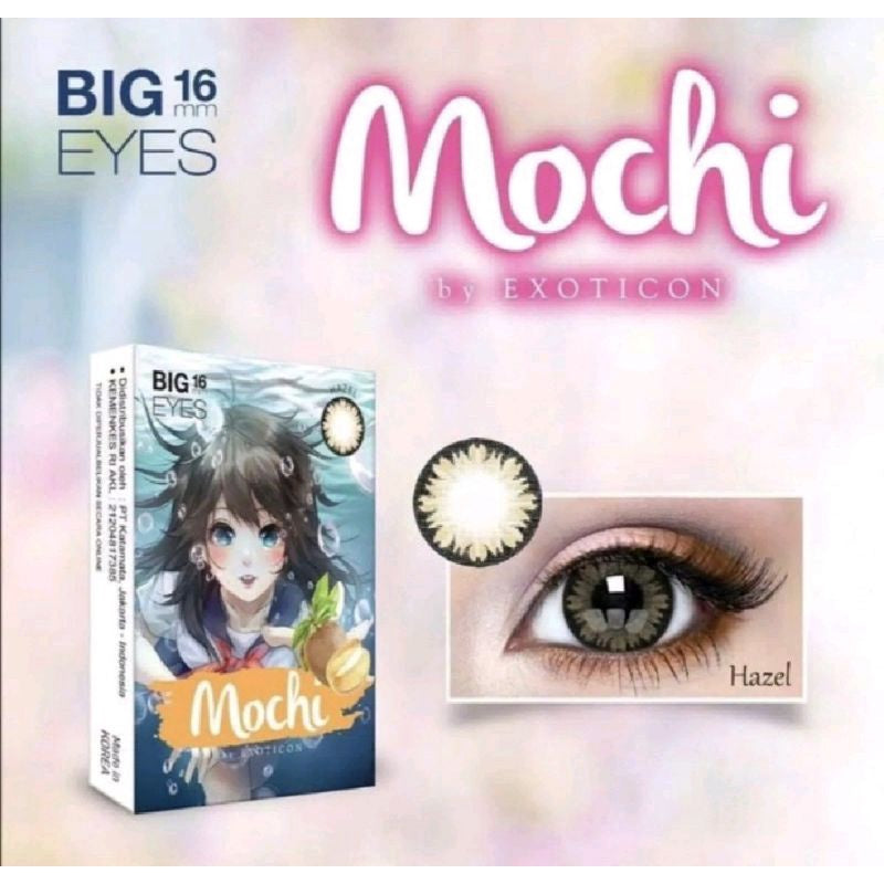 X2 Mochi Softlens Warna Ukuran Normal Sampai -3.00