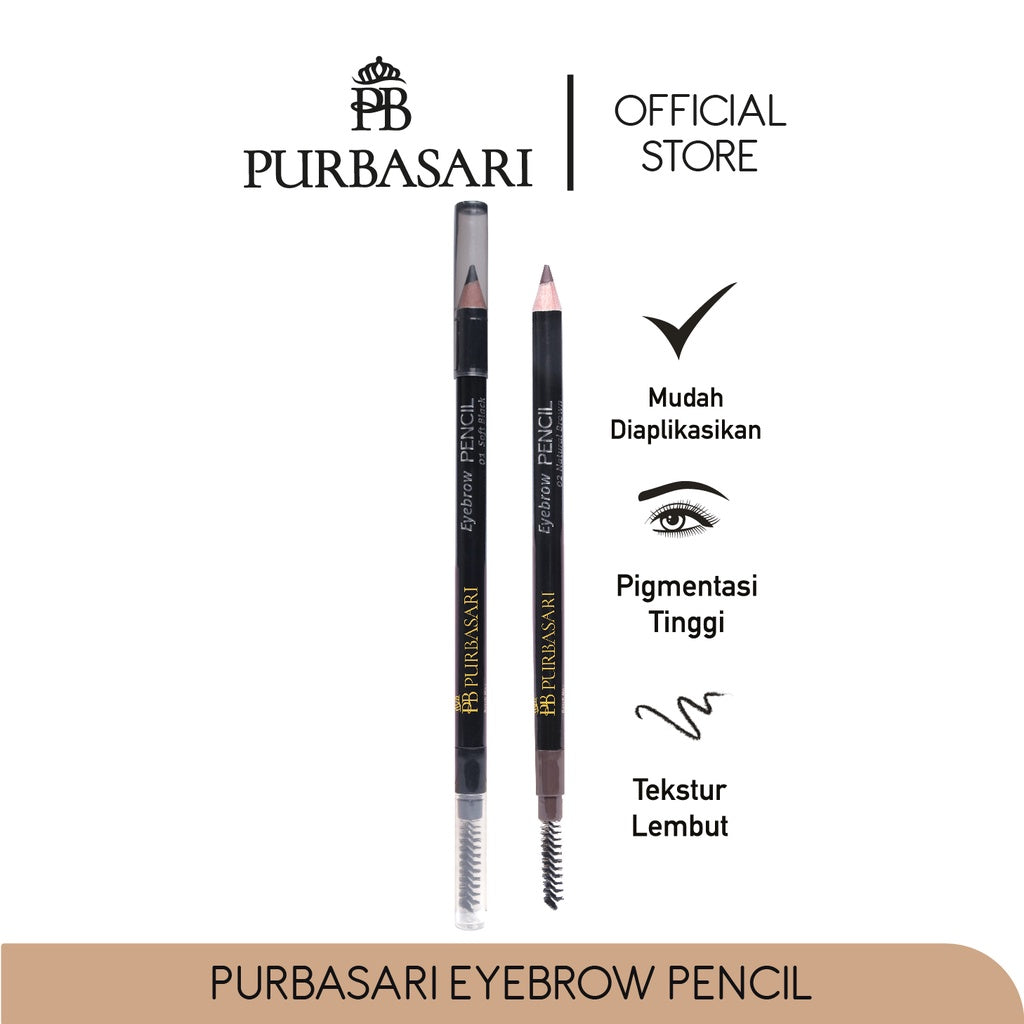 Purbasari Eyebrow Pencil Hydra Series / Pensil Alis pigmentasi tinggi / Pensil Alis tahan lama