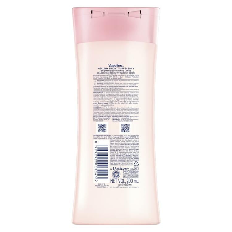 Vaseline Healthy Bright Sun + Pollution Protection Lotion SPF 24 PA++ 200 ml Twin Pack