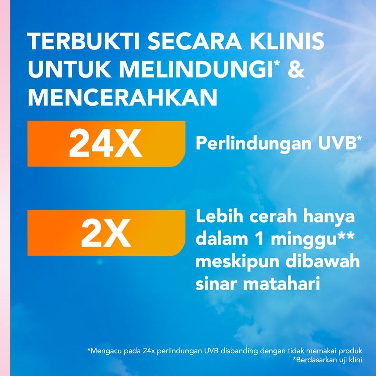 Vaseline Healthy Bright Sun + Pollution Protection Lotion SPF 24 PA++ 200 ml Twin Pack