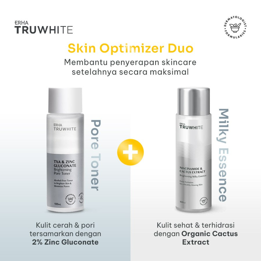 ERHA Truwhite Niacinamide & Cactus Extract Brightening Milky Essence - Essence Pencerah Wajah