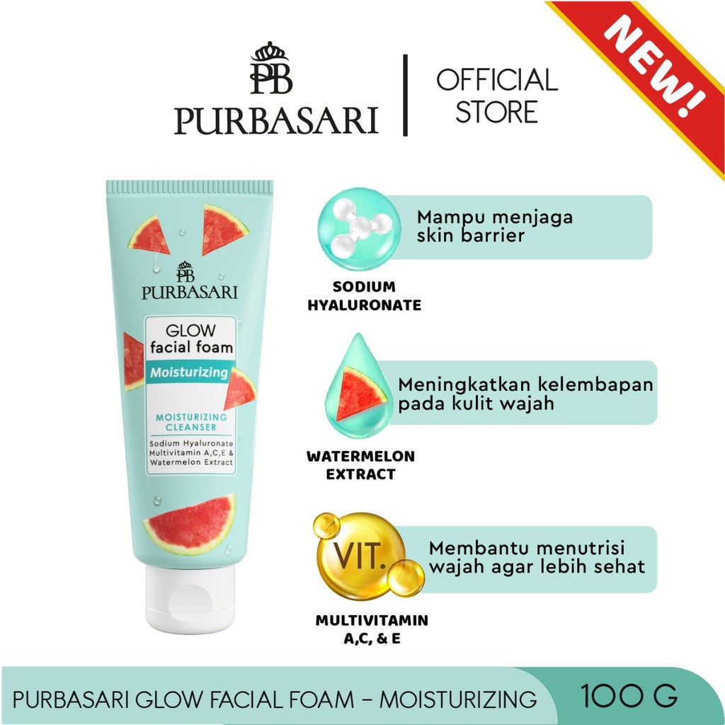 Purbasari Glow Facial Foam - Moisturizing