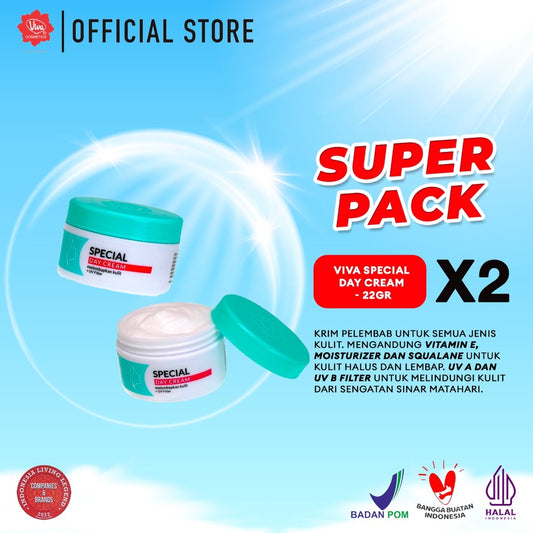 [Super Pack !!!] Viva Special Day Cream with Squalane, Vit E, UV A & B - 22gr - (2 pcs)