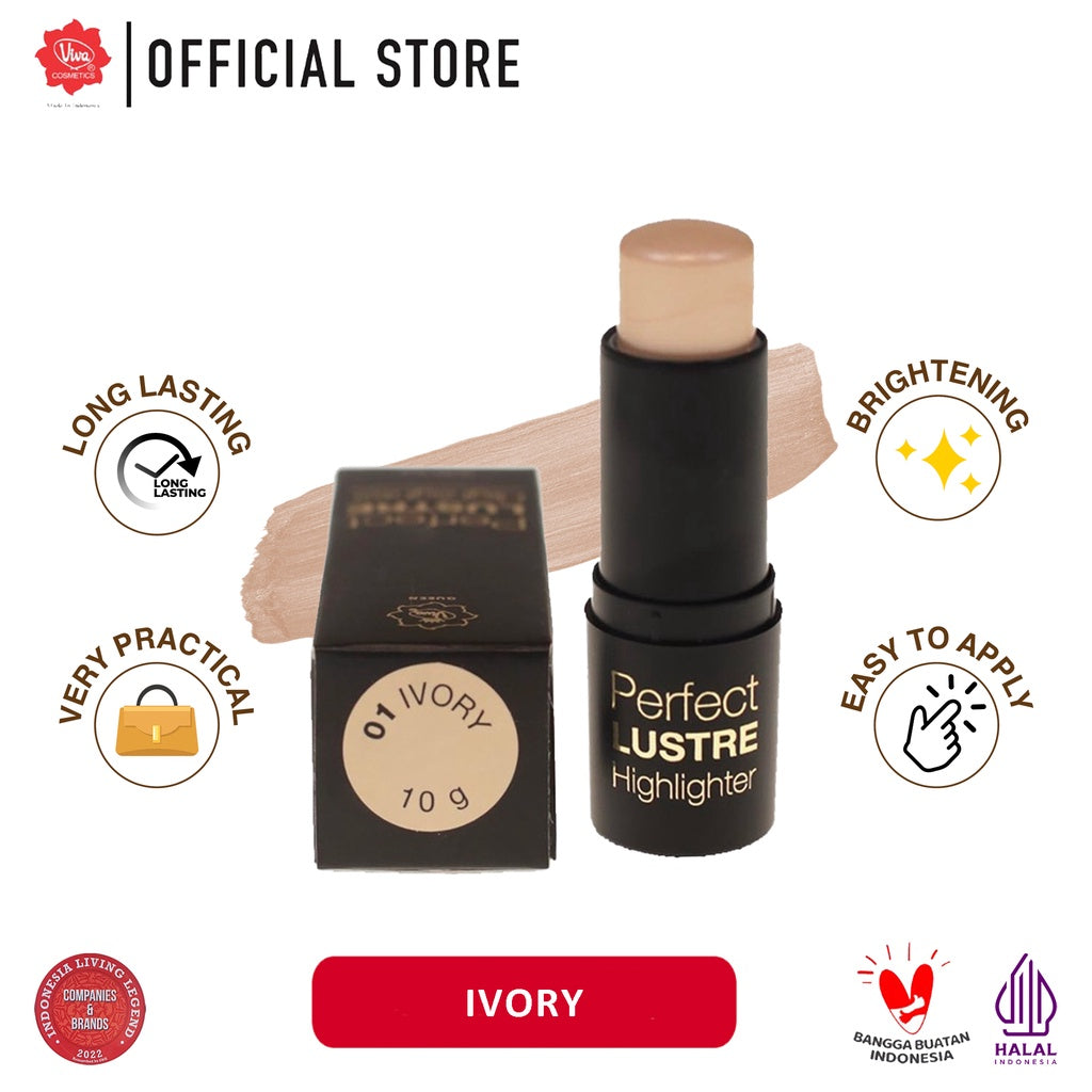 Viva Queen Perfect Lustre Highlighter (LONG LASTING, GLOWING & BRIGHTENING) - Tersedia 2 warna