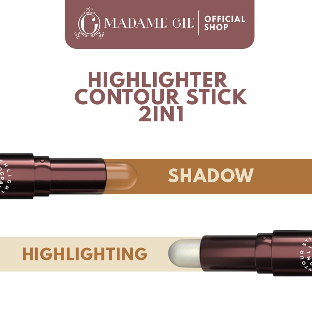 [READY STOCK] Madame Gie Halographic 2-in-1 Highlighter & Contour Stick