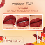 [LIPCALL] WARDAH Colorfit Lip Paint Around the World -  Lip Cream Tahan Lama Hingga 12 Jam, Transferproof, Pigmented -Liptint-Lip-Stain-Lipgloss-Lipstik-Lip Tint-Lip Matte-Lipstick-Lipcream-Lip Longlasting Waterproof Tahan Lama-Makeup-Lipbrary