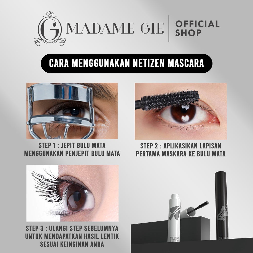 [FLASH SALE] Madame Gie Mascara Netizen - Make Up Maskara Tahan Air