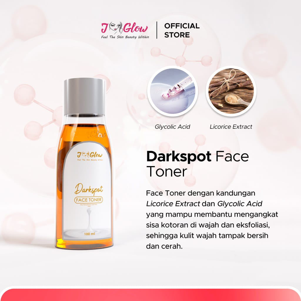 Jglow Skincare Paket Spot Expoliating Serum Perawatan Kulit Wajah Flek Hitam Bpom Original