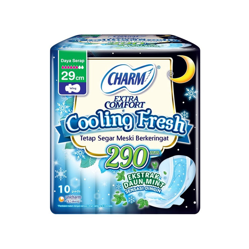 CHARM C-COOLING FRESH NIGHT W 29CM 10'S