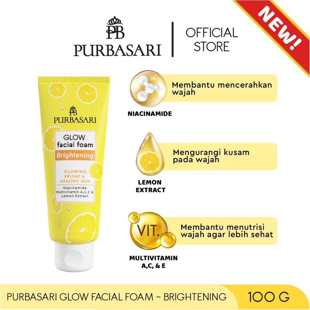 Purbasari Glow Facial Foam - Brightening