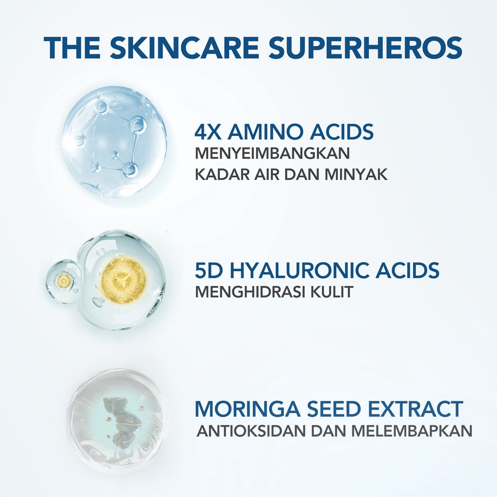 YOU Hy! Amino Facial Wash 100g Anti Acne, Hydrating, Brightening, Oil Control Sabun Cuci Muka