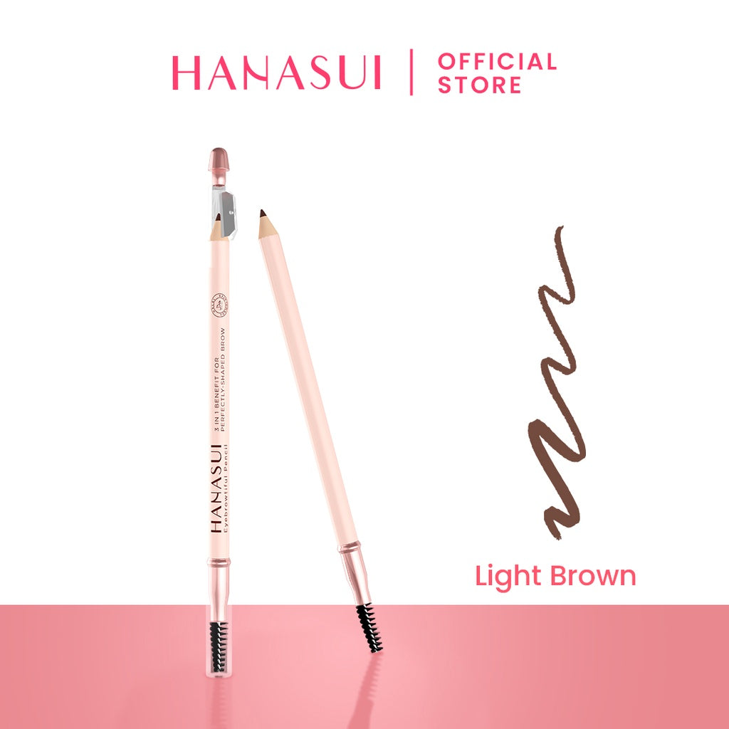 Hanasui Eyebrowtiful Pencil - 3 In 1 Eyebrow Pencil Waterproof 3 Varian Longlasting and Easy to Apply