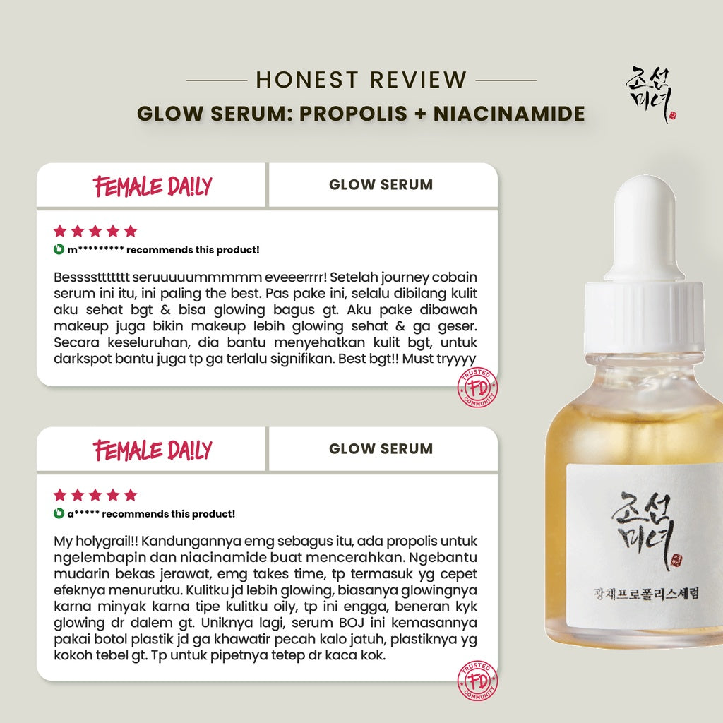 Beauty of Joseon Glow Serum : Propolis + Niacinamide 30ml