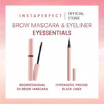 Instaperfect Brow Mascara & Eyeliner Eyessentials Bundle (Browfessional 3D Brow Mascara & Hypergetic Precise Black Liner)