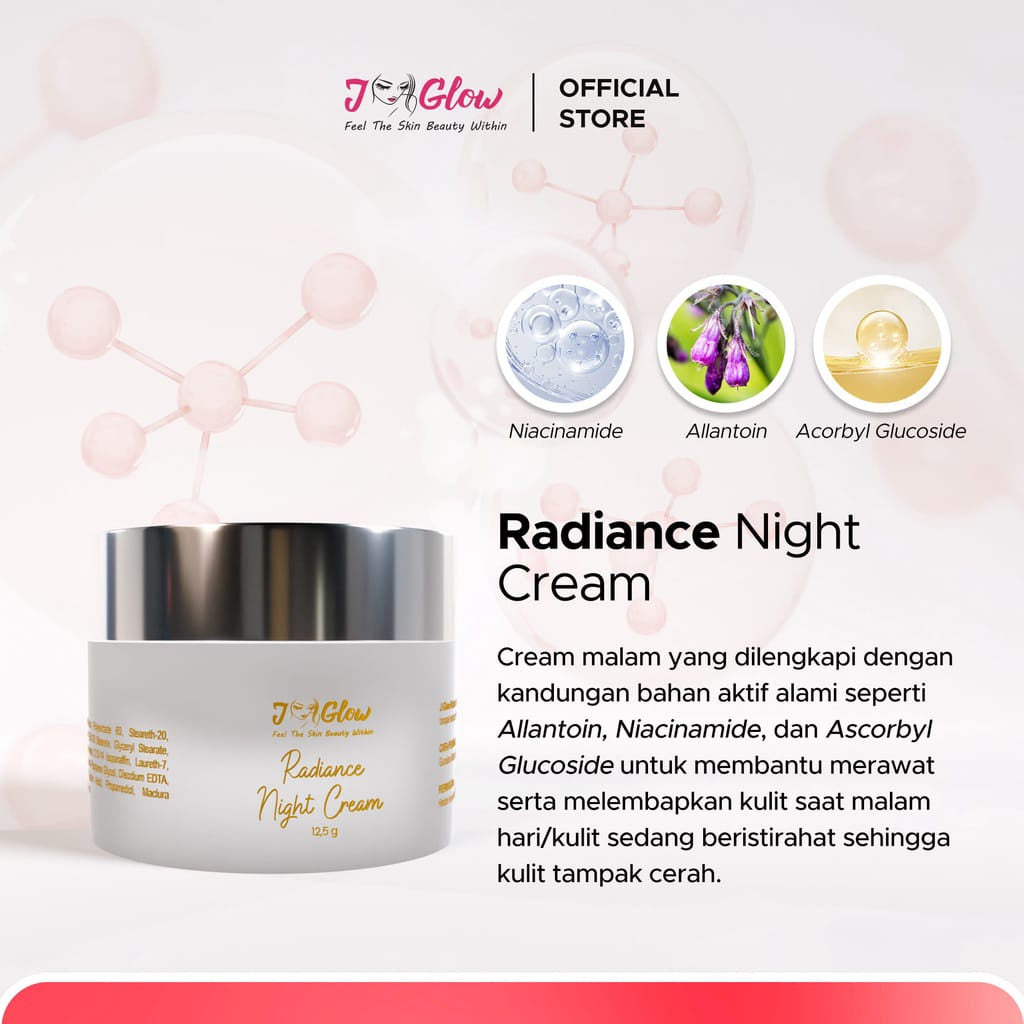Jglow Skincare Paket Super Radiance Whitening Cream normal skin Skin glowing BPOM Halal Original