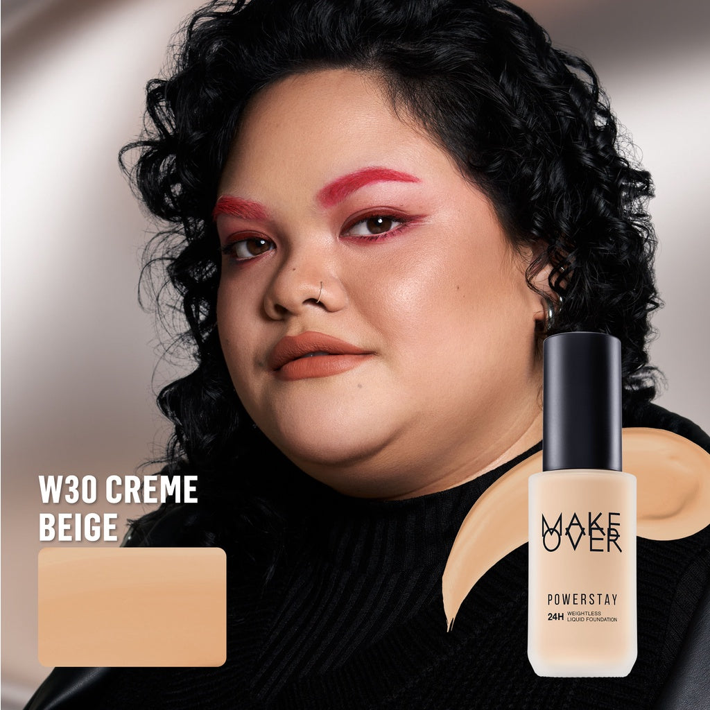 [SPECIAL 11.11] MAKE OVER Powerstay 24H Weightless Liquid Foundation - High Coverage Wajah Flawless Ringan Poreless Oil Control Make Up Tahan Lama 24 Jam BEST SELLER Somethin Time Less w Maybe Euphoria