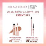 Instaperfect Glam Brow & Matte Lips Essentials Bundle (Browflash 3-in-1 Brow Perfector + Everlast Intense Matte Liquid)