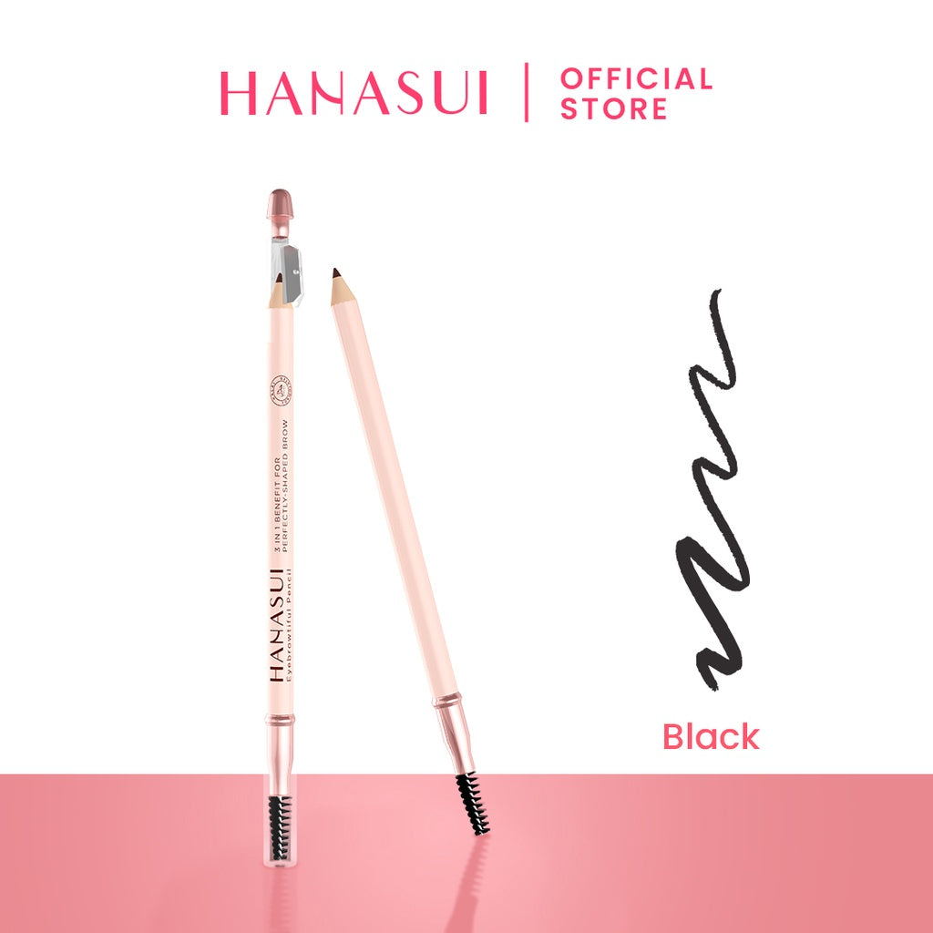 Hanasui Eyebrowtiful Pencil - 3 In 1 Eyebrow Pencil Waterproof 3 Varian Longlasting and Easy to Apply