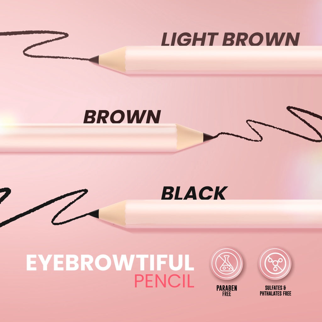 Hanasui Eyebrowtiful Pencil - 3 In 1 Eyebrow Pencil Waterproof 3 Varian Longlasting and Easy to Apply