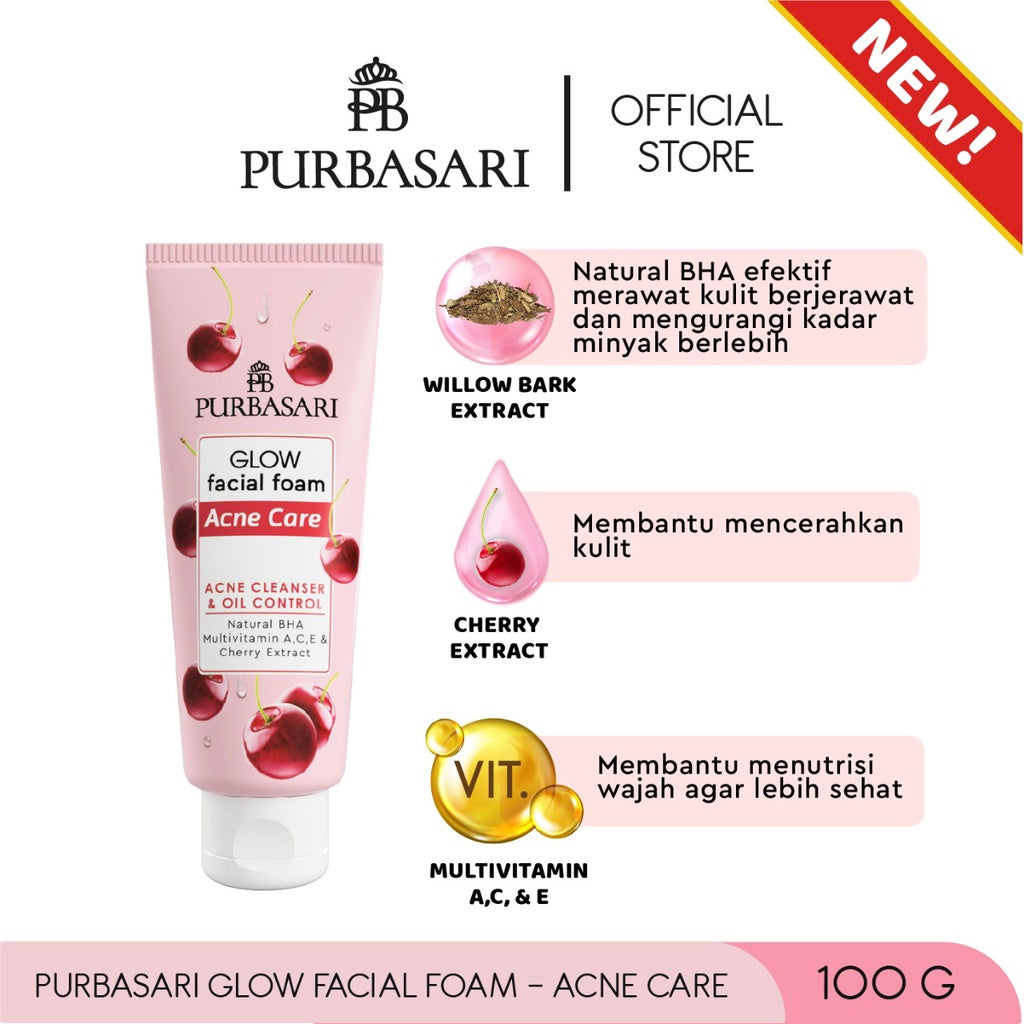 [Beli banyak Lebih Hemat] Purbasari Glow Facial Foam