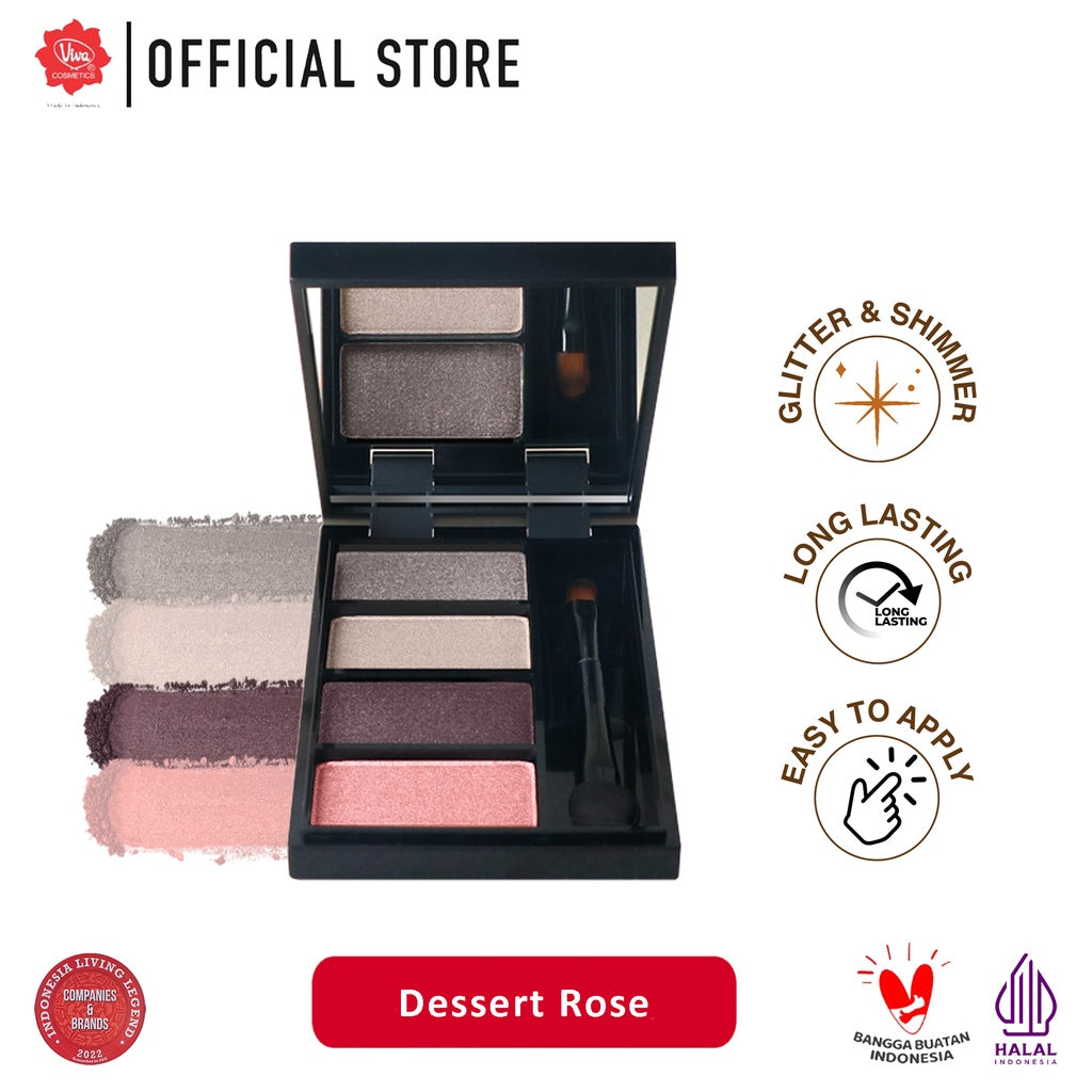 Viva Queen Perfect Lustre Eye Shadow (tersedia 3 varian kombinasi warna)
