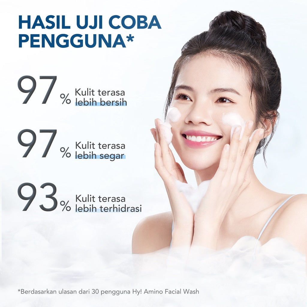 YOU Hy! Amino Facial Wash 100g Anti Acne, Hydrating, Brightening, Oil Control Sabun Cuci Muka