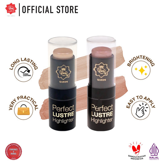 Viva Queen Perfect Lustre Highlighter (LONG LASTING, GLOWING & BRIGHTENING) - Tersedia 2 warna