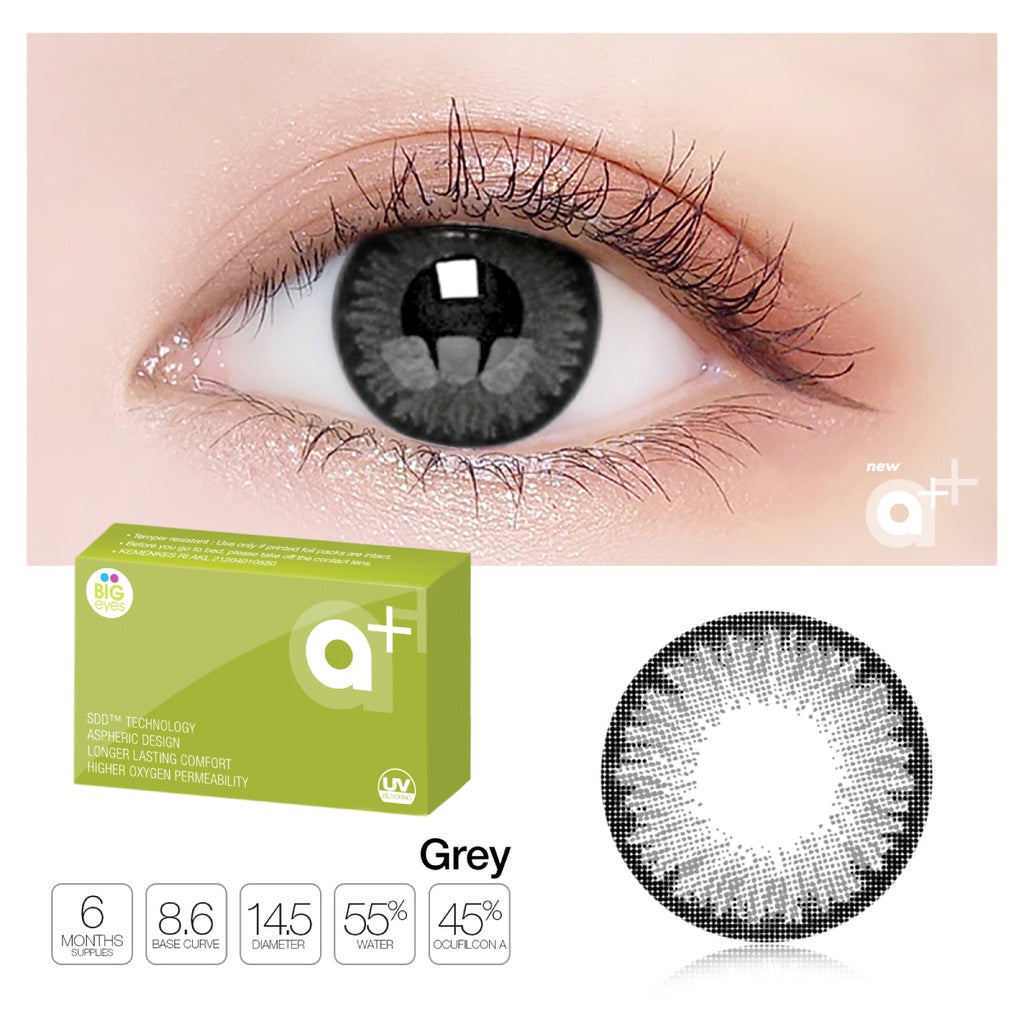 Exoticon Softlens A+ New Series Grey | Hazel | Soflens Natural | Soflens Abu Abu