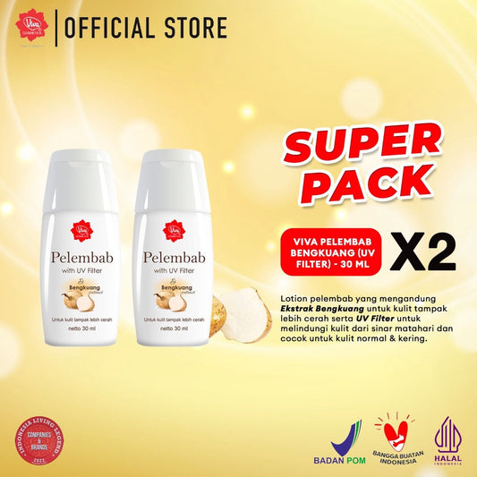 [Super Pack !!!] Viva Pelembab Bengkuang (UV FILTER) - 30 ml - (2 pcs)