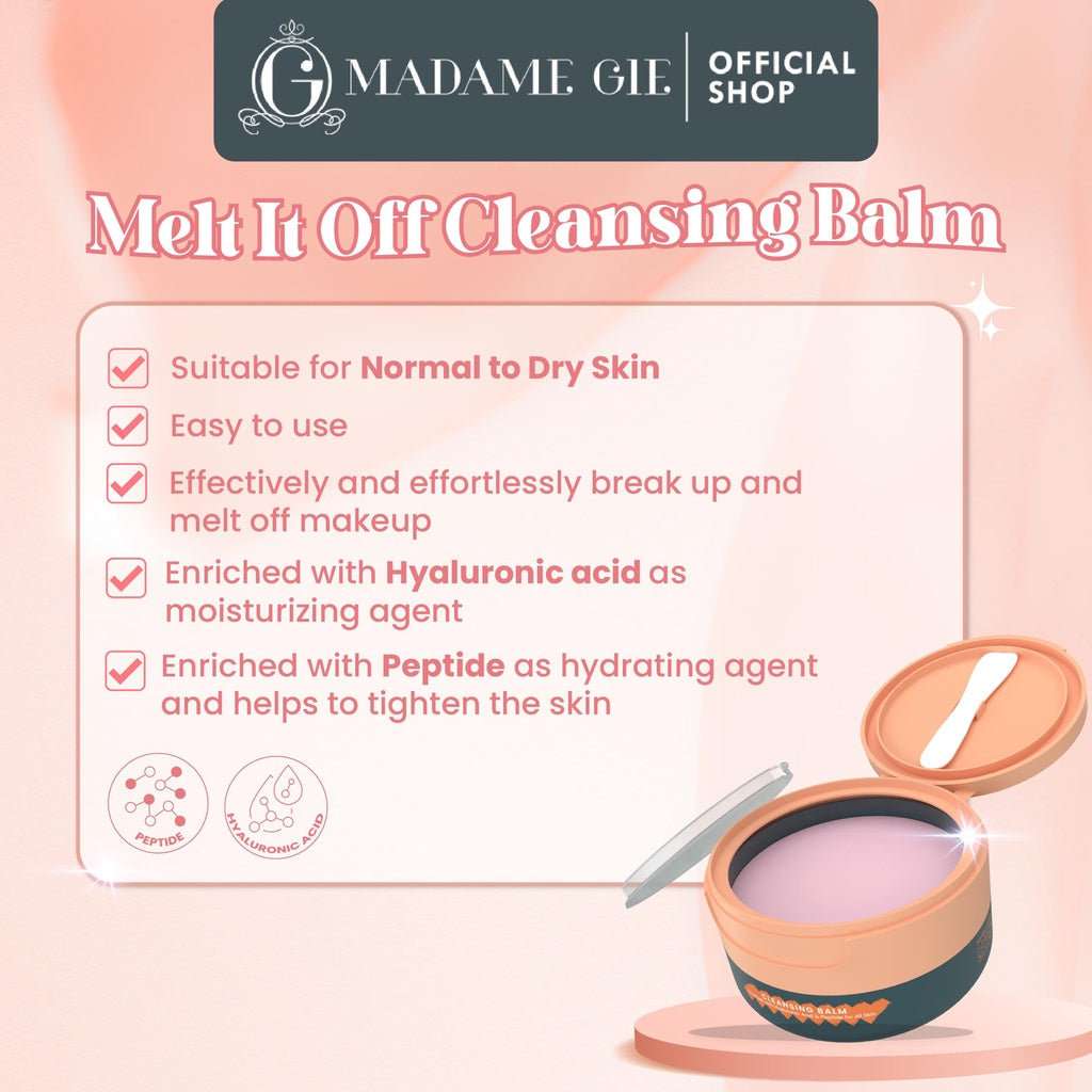 Madame Gie Madame Melt It Off - Deep Cleansing Balm Make Up - Pembersih Make Up Waterproof