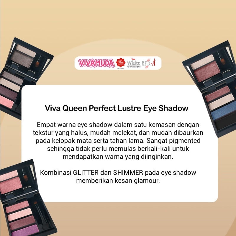 Viva Queen Perfect Lustre Eye Shadow (tersedia 3 varian kombinasi warna)