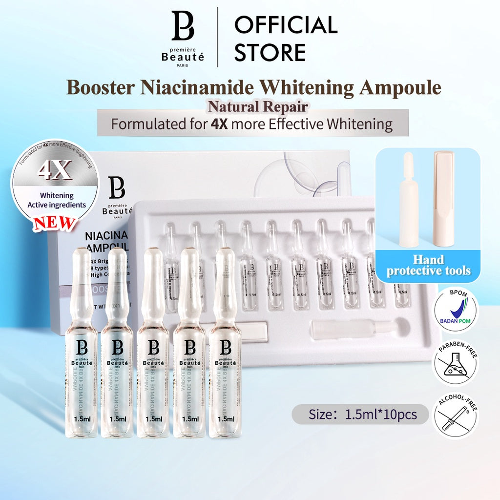 PREMIERE BEAUTE AMPOULE 1.5ml*10 Serum Luminous White Niacinamide VC Booster Essential serum Ceremide BRIGHTENING Vitamin C Alpha Arbutin Brightening Capsule