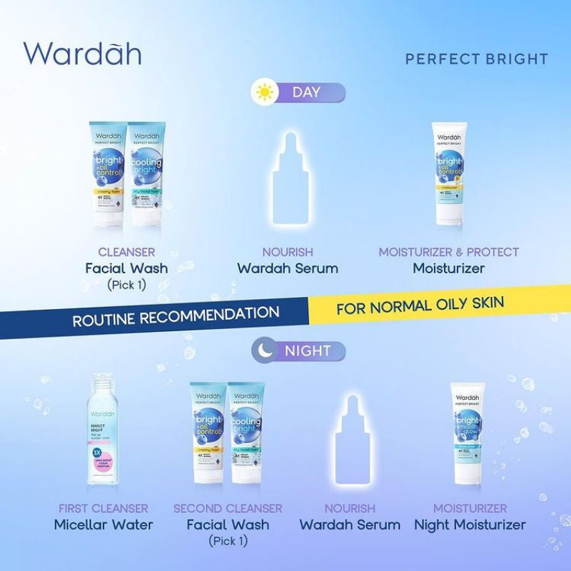 WARDAH Perfect Bright Series || Creamy Foam || Moisturizer || Tone Up || Peel Off || BB Powder || Micellar Water