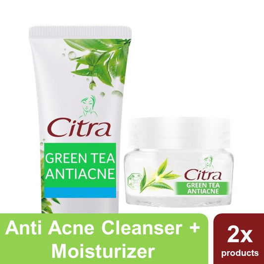 Buy Citra Green Tea Anti Acne Facial Foam 100g & Face Moisturizer 40g