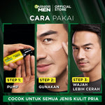 GARNIER Men Turbo Bright 5x Vitamin C Super Serum Gel - 30ml Serum Mencerahkan Wajah Anti Kusam 5x Lebih Cepat