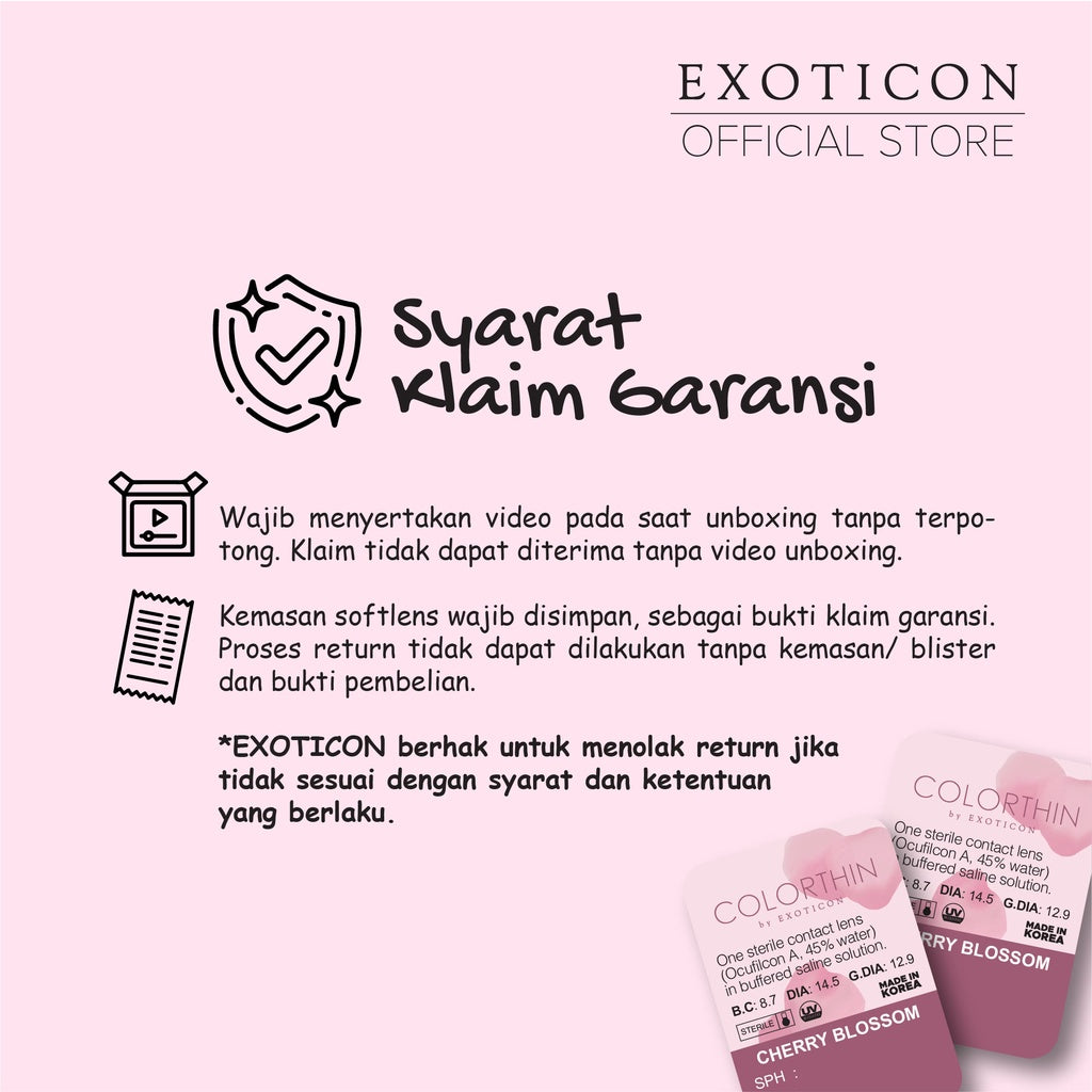Exoticon Softlens Babe Series Dear My Love | Love Poison | Sweet Like Choco | Missing You