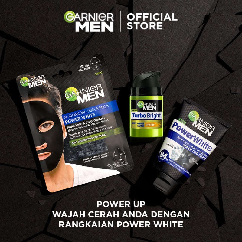 Garnier Men Turbo Bright Spot-Proof Serum SPF50+ Skin Care - 40ml |Brightening/Moisturizing/Sun Protection