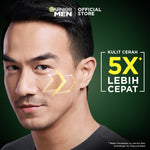 GARNIER Men Turbo Bright 5x Vitamin C Super Serum Gel - 30ml Serum Mencerahkan Wajah Anti Kusam 5x Lebih Cepat