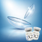 X2 - Clear Softlens ( 1 PCS / SETENGAH PASANG )