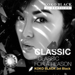 Exoticon Softlens Koko Black Series Jet Black | Marble | Soflens Hitam | Soflens Natural