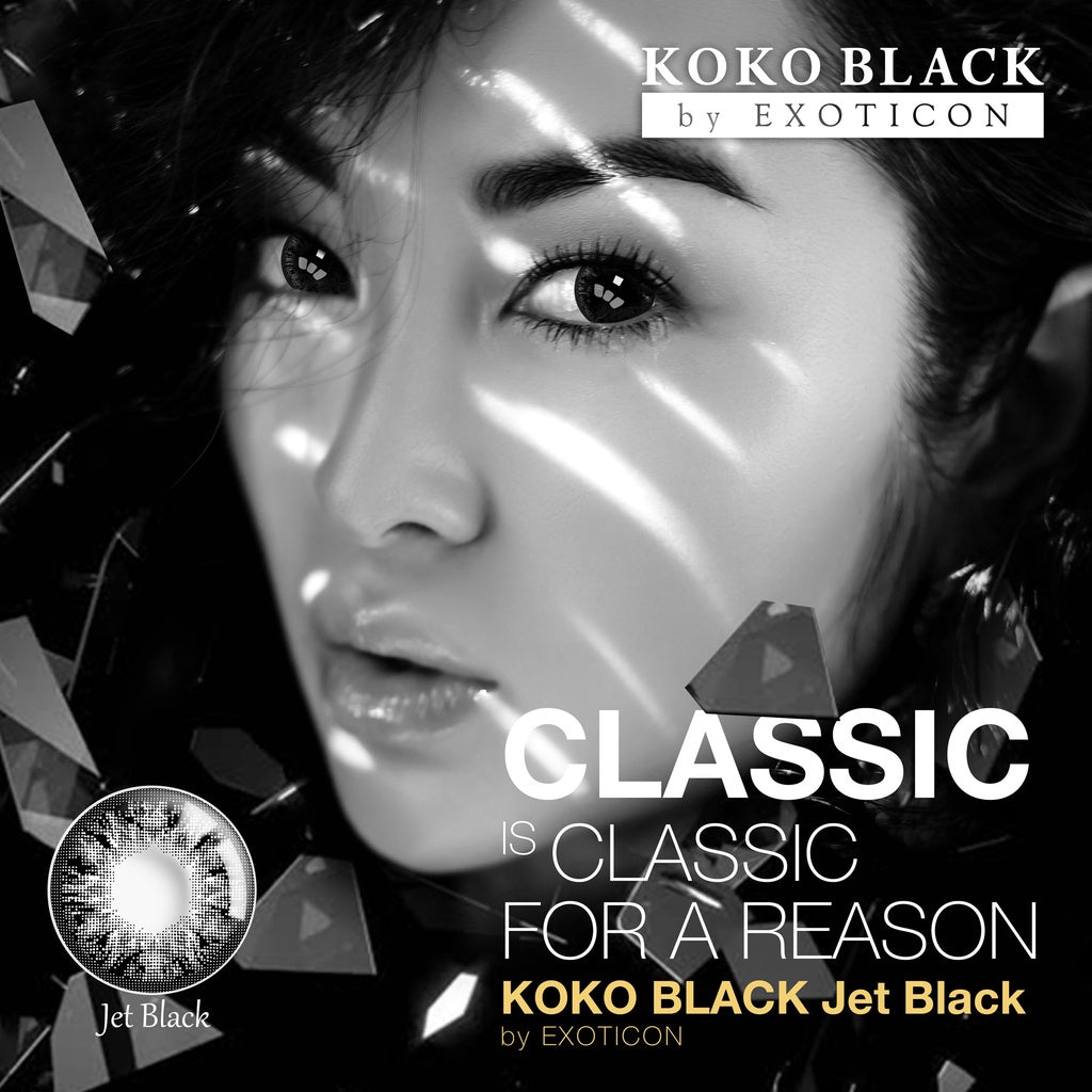 Exoticon Softlens Koko Black Series Jet Black | Marble | Soflens Hitam | Soflens Natural