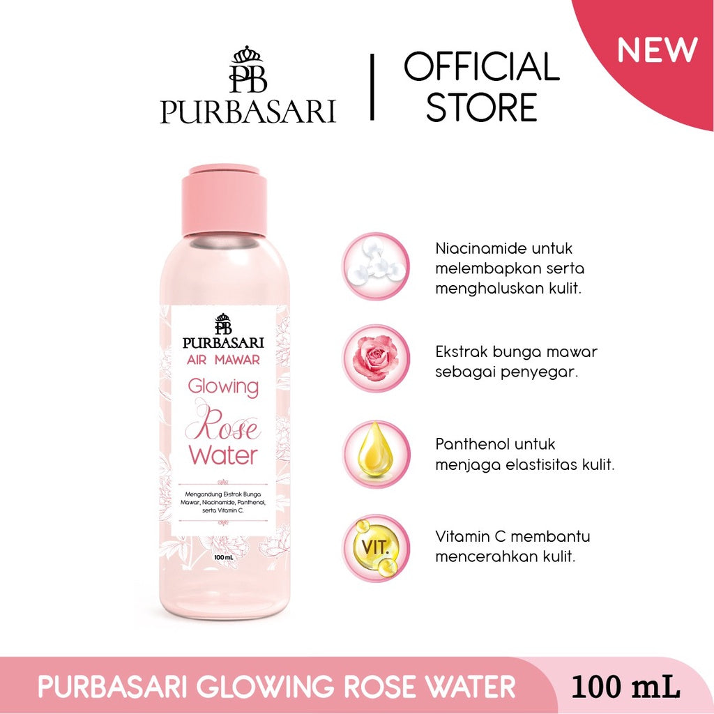 Purbasari Glowing Rose Water