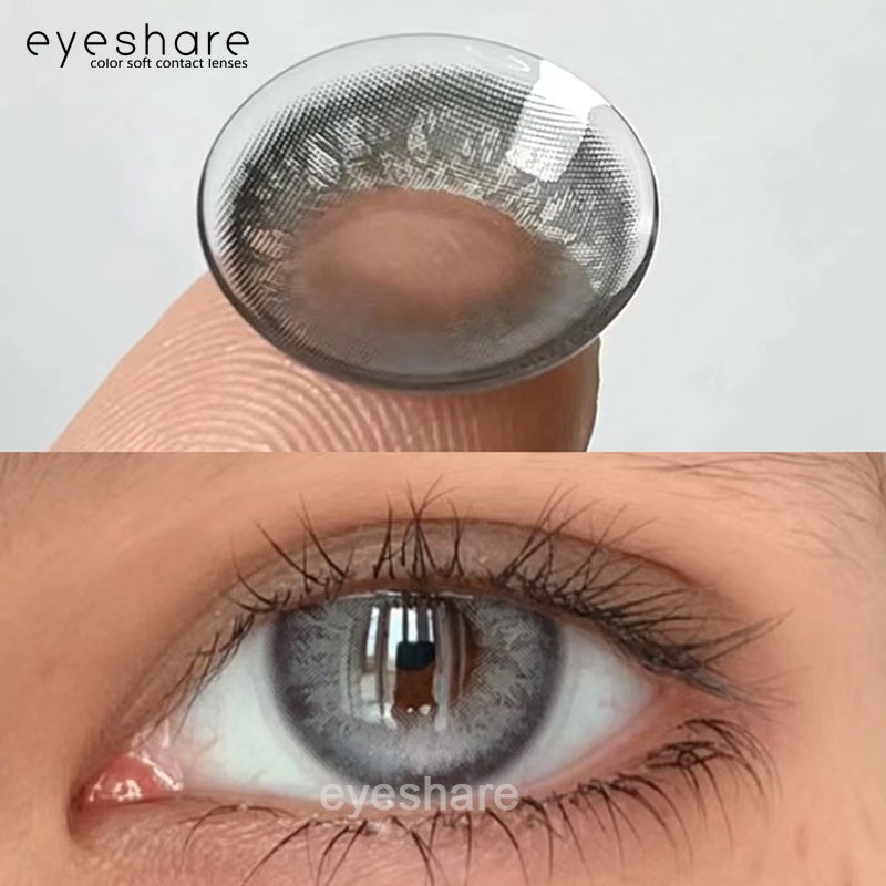 Eyeshare Barbie Softlens Gray Soft 14.2mm Color Contact Lens Yearly Use Big Eye Soflen