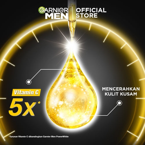 (PAKET HEMAT ISI 2) Garnier Men Turbo Bright Spot-proof Serum SPF50+ 40ml Skincare (Serum Wajah Pria untuk Kulit Cerah)